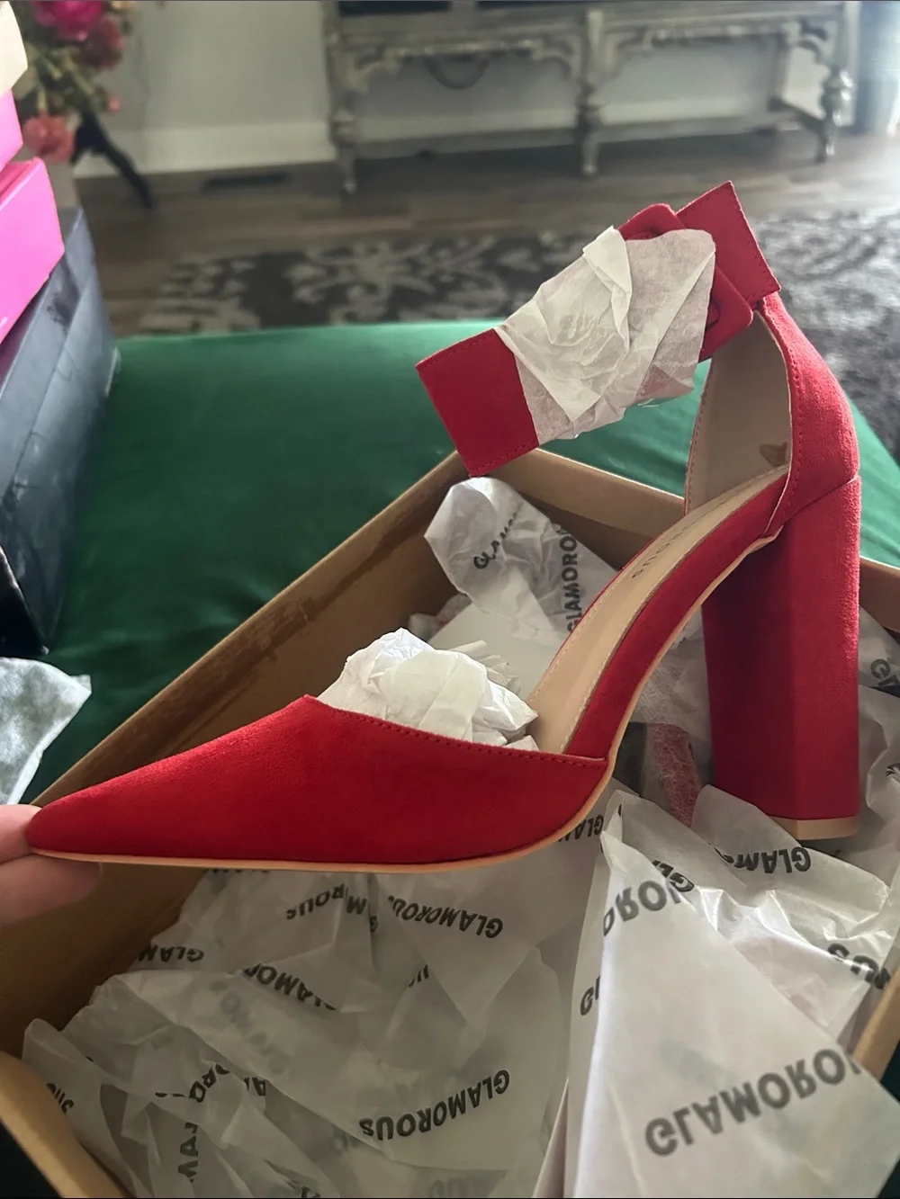 Glamorous vibrant red